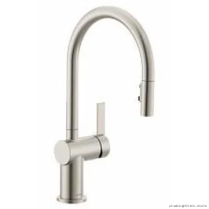 Moen Stainless Steel Pull-Down Kitchen Faucet with Spot Resist Finish 7622SRS