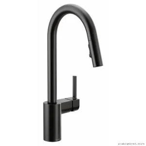 Moen Pull-Down Spray Kitchen Faucet Matte Black & Efficient Water Flow