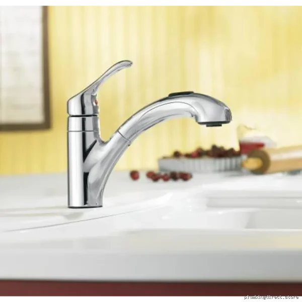Moen Renzo Chrome Kitchen Faucet With Easy-Pull Sprayer - Image 3