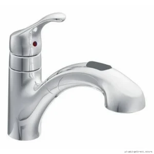 Moen Renzo Chrome Kitchen Faucet With Easy-Pull Sprayer