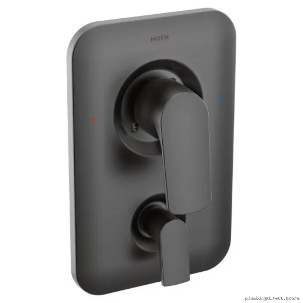 Moen Rizon Matte Black Posi-Temp Valve Trim with Built-In Diverter T2810BL