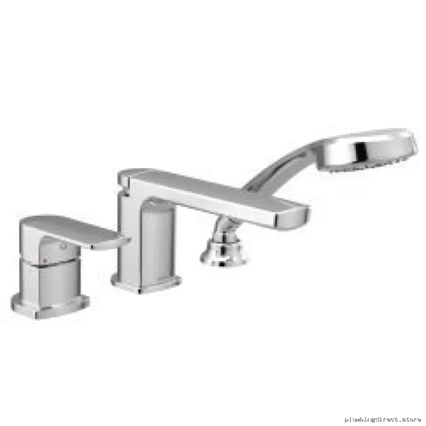 Moen Rizon Roman Tub Faucet with Chrome Handheld Shower Trim
