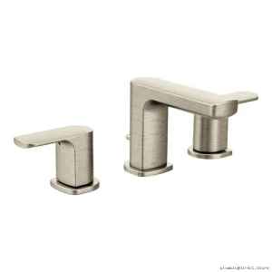 Moen Rizon Widespread Bathroom Faucet Trim in Brushed Nickel