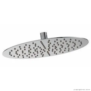 Moen Chrome S1002EP 12-Round Eco-Friendly Flat Shower Head - Sleek Thin Design