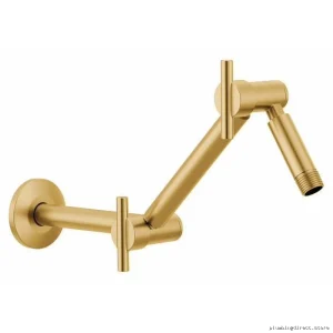Moen S116BG Adjustable Height Shower Arm in Brushed Gold Finish