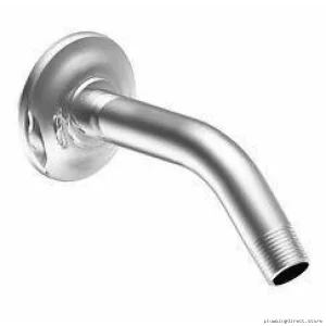 Moen S177 Modern Chrome Shower Arm with Flange - Durable Stainless Steel Design