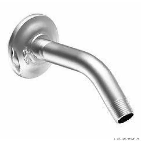 Moen S177 Modern Chrome Shower Arm with Flange - Durable Stainless Steel Design