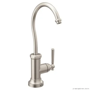 Moen S5540SRS Beverage Dispenser Faucet in Durable Stainless Steel with Spot Resistance for Clean, Modern Style