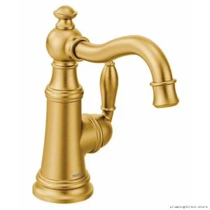 Moen Brushed Gold Bar Faucet S62101BG for Modern Kitchen Sinks