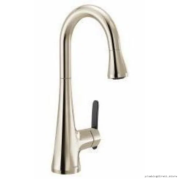 Moen Polished Nickel Pull-Down Kitchen Faucet S6235NL Bar Sink Sprayer - Image 2