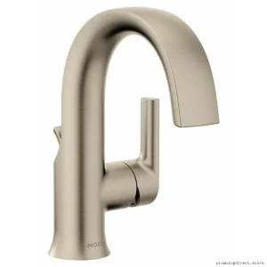 Moen S6910BN Brushed Nickel Bathroom Faucet - Single Hole, Stylish & Durable