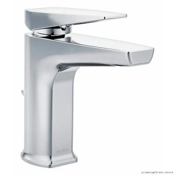 Moen Chrome Single Hole Bathroom Faucet S8000 Modern Waterfall Spout