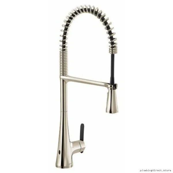 Sinema Motionsense Wave Pre-Rinse Faucet w/ Spring Pulldown Spray - Polished Nickel Moen S5235EWNL