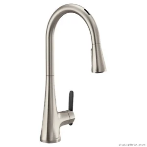 Moen Sinema U VOC Smart Kitchen Faucet – Pull Down Sprayer & Spot Resistant SS #S7...