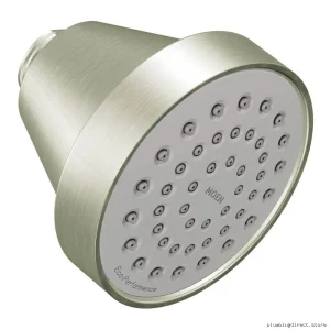 Single-Function Shower Head Brushed Nickel Finish Moen