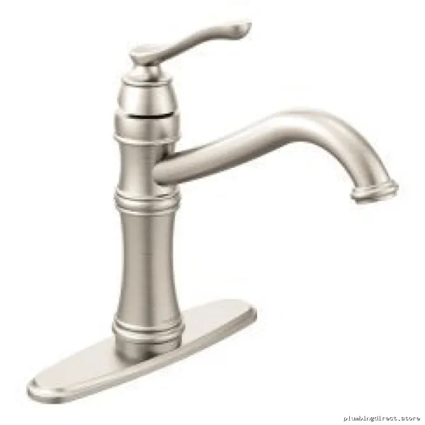 Moen Belfield 7240SRS Single-Handle Kitchen Faucet - Spot-Resistant Stainless Steel & Easy-Clean Finish