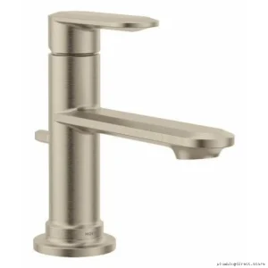 Moen Single Hole Bathroom Faucet - Brushed Nickel 6504BN Modern Design
