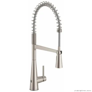 Moen Sleek MotionSense Wave Pre-Rinse Faucet w/ Spring Pulldown Spray - Spot Resist Stainless 5925EWSRS