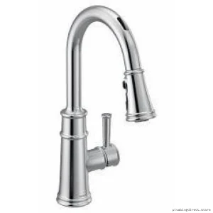 Moen Chrome Pull-Down Smart Kitchen Faucet with Touchless Spray 7260EVC