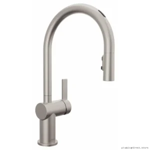 Moen Spot Resist Stainless Steel Smart Kitchen Faucet with Pull Down Spray