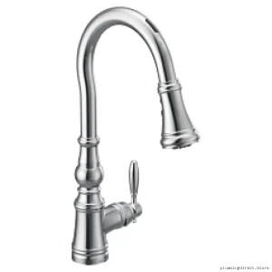 Voice Controlled Moen Smart Kitchen Faucet - Chrome Pulldown