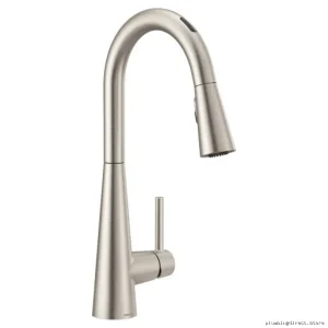 Moen Smart Voice-Controlled Kitchen Faucet with Pull Down Spray & Spot Resistant Stainless