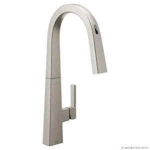 Moen Smart Voice-Control Kitchen Faucet w/ Pull-Down Spray & Stainless Steel
