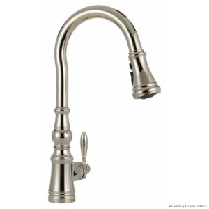 Smart Voice-Controlled Kitchen Faucet with Pull-Down Spray - Moen Polished Nickel
