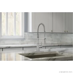 Moen 87897SRS Spot Resist Stainless Faucet with Pulldown Spray & Built-In Soap Dispenser