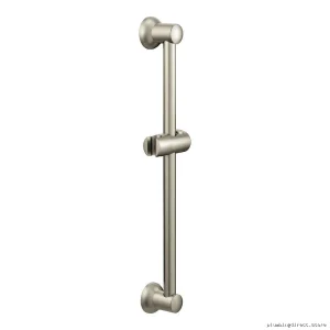 Moen Brushed Nickel Adjustable Shower Slide Bar - Stainless Steel A735BN