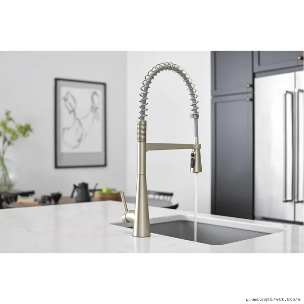 Moen 5925SRS Spot Resist Stainless Kitchen Faucet with Spring Pulldown Spray
