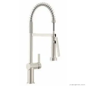 Moen Stainless Steel Spring Pulldown Kitchen Faucet with Spot Resist Finish