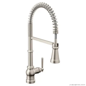 Moen Stainless Steel Pull-Down Kitchen Faucet with Spot Resist Finish