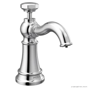 Moen Modern Stainless Steel Soap Dispenser - Easy Refill Kitchen/Bath
