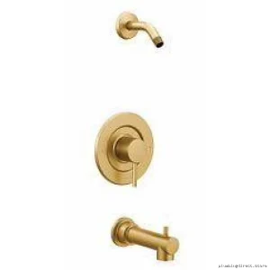 Brushed Gold Align Tub & Shower Trim Set (All-in-One Design) - T2193NHBG Moen