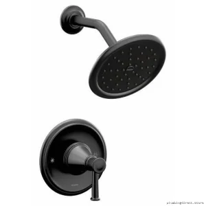 Matte Black Belfield Moen T2312BL Shower Control Panel - Posi-Temp Technology