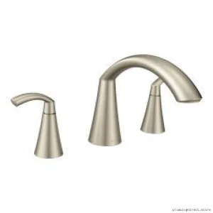 Moen T373BN Brushed Nickel Roman Tub Faucet Trim - Elegant Bathroom Upgrade