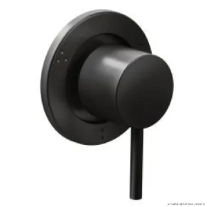 Matte Black 3-in-1 Transfer Valve Trim for Shower - Moen T4192BL