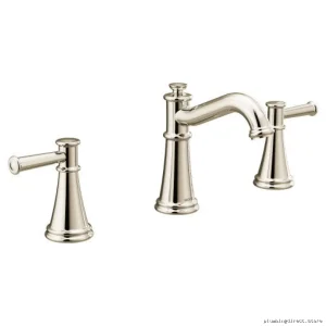 Moen Belfield Widespread Bathroom Faucet Trim Kit - Polished Nickel Finish T6405NL