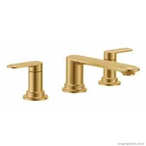 Moen T6503BG 3-Hole Roman Tub Faucet Trim - Brushed Gold Modern Design