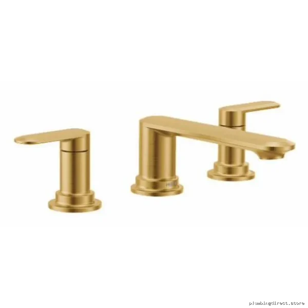 Moen T6503BG 3-Hole Roman Tub Faucet Trim - Brushed Gold Modern Design