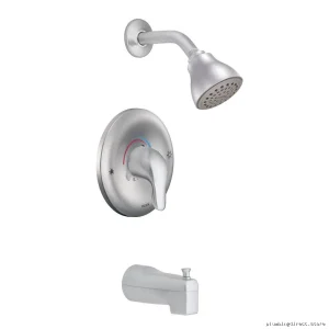 Moen TL183BC Brushed Chrome Tub & Shower Faucet Trim with Posi-Temp Control