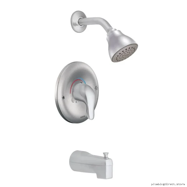 Moen TL183BC Brushed Chrome Tub & Shower Faucet Trim with Posi-Temp Control