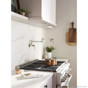 Moen Traditional Pot Filler Faucet - Polished Nickel Finish S664NL