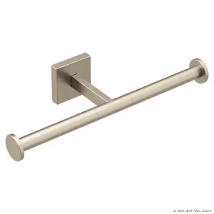 Moen Triva Double Toilet Paper Holder - Brushed Nickel, Modern Design BP1888BN