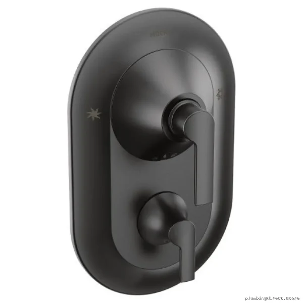 Moen TS2200BL Posi-Temp Valve Trim Matte Black with Integrated Diverter - Image 2