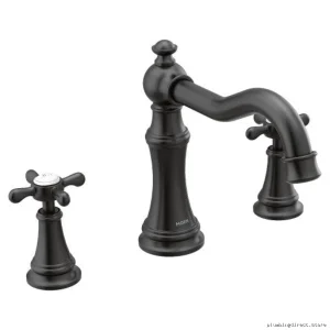 Moen Weymouth Roman Tub Faucet Trim Matte Black Finish TS22101BL