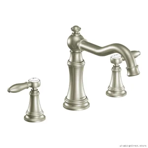 Moen Weymouth Roman Tub Faucet Trim Brushed Nickel Finish TS22103BN