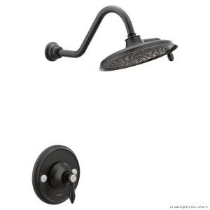 Moen Weymouth Posi-Temp Shower Trim Kit - Matte Black TS32102BL Modern Bathroom Upgrade