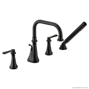 Moen TS44504BL Colinet Roman Tub & Shower Faucet Matte Black Finish